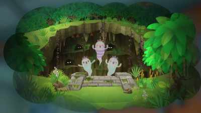 Legends say
it's full of spooky Ghost Caves, - Octonauts and the Caves of Sac Actun