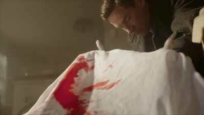 [Leon]  His face
 has been slashed up. - Homicide Hunter: Devil in the Mountains