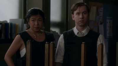 Leona, you go back
out to the hall. - Carter