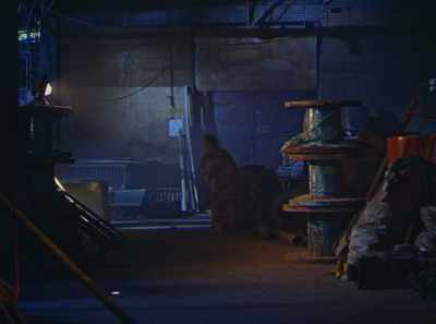 Leonor stays hidden as she approaches
the commotion to confront the mayor. - Leonor Will Never Die