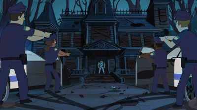 LEROY: Cheruce, stay with me.
[sirens wailing] - The Paloni Show! Halloween Special!