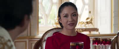 Let me get this straight You both went to the same schoolYet someone came back with a degree that's usefulAnd the other one came back as Asian Ellen - Crazy Rich Asians