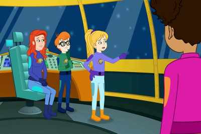 -Let me guess. It's going down.
-Then so are we? - The Magic School Bus Rides Again