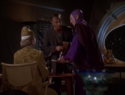 Let me help you. It's not right for a
Ranjen to wait on a common farmer. - Star Trek: Deep Space Nine