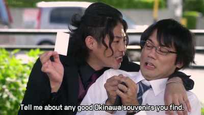 Let me know if there's
any good okinawan souvenirs. - Ultraman Geed the Movie: Connect! The Wishes!!