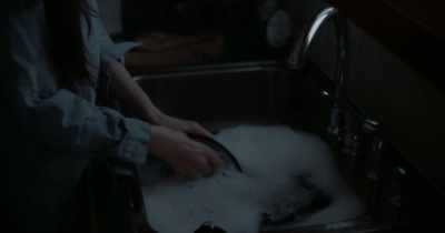 Let it soak for
a moment before scrubbing it. - Beneath Us All