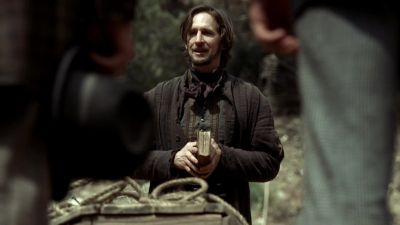 Let us sing
"how firm a foundation" - Deadwood