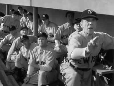 Let him walk you, Lou. - The Pride of the Yankees