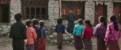 Let's begin the day with
the national anthem, okay? - Lunana: A Yak in the Classroom