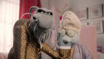 -Let's call it a day, shall we?
-(SNORES) - Muppets Now