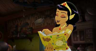 Lets me close the book
without the hilarious disappearing act. - Legend of the Three Caballeros