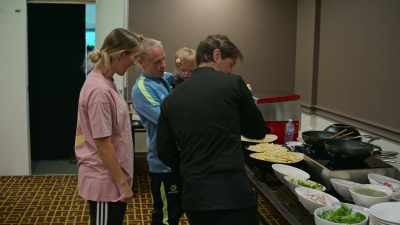 Let's do it. Are you going to cook
with me today, stir the pot? - Matildas: The World at Our Feet