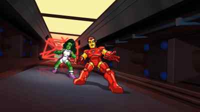 Let's do something fast.
I just had this armor polished. - The Super Hero Squad Show