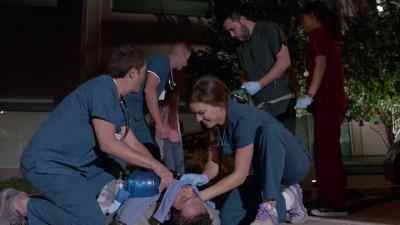 Let's get him inside! - The Night Shift