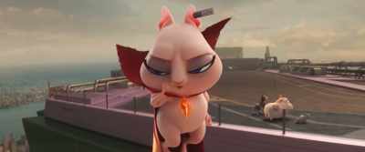 - Let's get to the fiery crash.
- [SNAPS FINGERS] - DC League of Super Pets