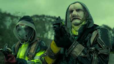 -Let's go.
-Hey. What's up? - Vagrant Queen