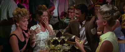 - Let's go higher. Another all around.
- Waiter. - Girl Happy