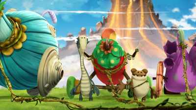 -Let's go!
-(Thud) - Gigantosaurus