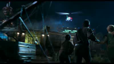 Let's goLet's goWhat about the other survivorsAnother chopper's coming - The Lost World: Jurassic Park