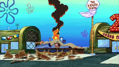Let's hear it for SpongeBobHelloWhere'd everybody goDid I miss somethingDid you see my butt - The SpongeBob SquarePants Movie