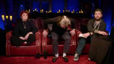 Let's just pee in a second.
Let's just finish this. - The Osbournes Want to Believe
