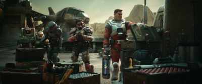 Let's load these munitions
into the Armadillo - Lightyear