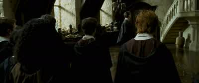 Let's practice it now Without wands pleaseAfter me RiddikulusRiddikulus Very goodA little louder and very clear ListenRiddikulus RiddikulusThis class is ridiculous Very good - Harry Potter and the Prisoner of Azkaban