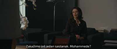 Let's put another meeting on the books.
Mohammed? - Halston