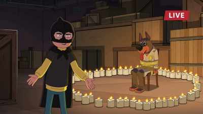 Let's say
a mustachioed detective? - Grimsburg