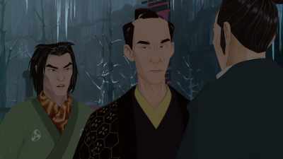 Let's say he gets through all that
and guts your white man. - BLUE EYE SAMURAI