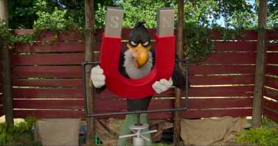 Let's see how long
Woo Hoo can stick around - Woody Woodpecker Goes to Camp