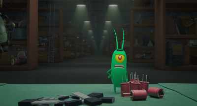 Let's see. I'll need eight capacitors. - Plankton: The Movie
