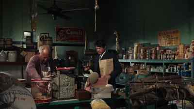 Let's see now. A loaf of
bread, a dozen eggs... - Bonnie and Clyde