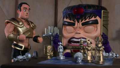 Let's take their swords and melt those
down to make shields for the figurines. - Marvel's M.O.D.O.K.