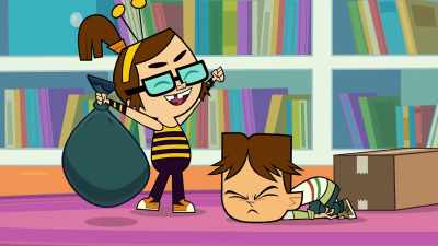 - Let's take those toys
to the basement and-- - Total DramaRama