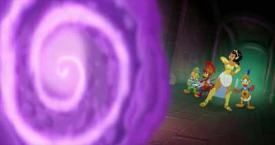 Let's try something different.
(yells) - Legend of the Three Caballeros
