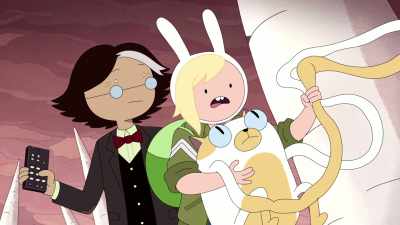 Let's zap away now.
No, I got this. - Adventure Time: Fionna & Cake