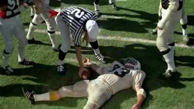 Levitt was clotheslined,
and he is not moving. - The Longest Yard