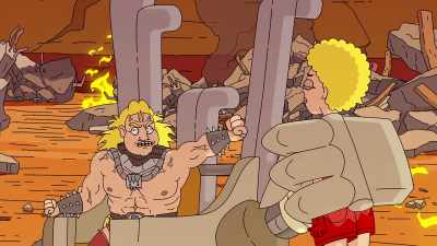 - [Lhandi gasping]
- Hey, Edric, you sucky... Whoa! - Doomlands