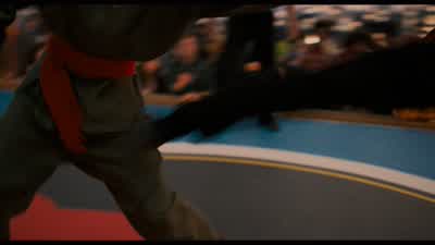 Li Fong, having a really hard time finding Conor Day. - Karate Kid: Legends
