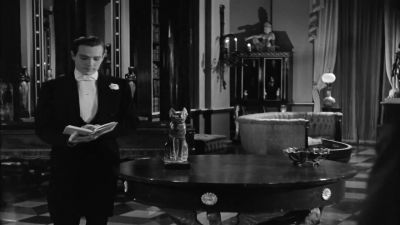 Lies crouching on the chinese mat - The Picture of Dorian Gray