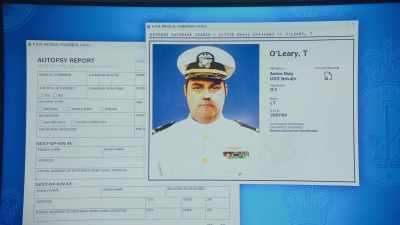 Lieutenant O'Leary.
Left base same time as Flynn. - NCIS: Sydney