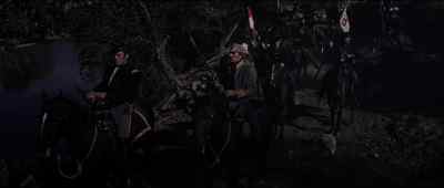 Lieutenant, take 12 men across
as skirmishers. - Major Dundee