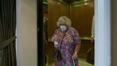 (LIFT BELL DINGS)
Oh, here we are. - Miriam Margolyes: Australia Unmasked