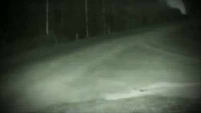 LIGHT FROM A SECURITY CAMERA
REVEALS A STRANGE INVADER. - Strange Evidence