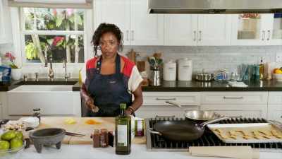 [light music] - Selena + Chef
