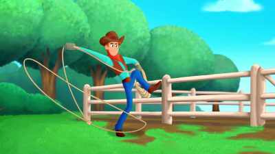 (lighthearted music)
(Curious George chattering) - Curious George: Go West, Go Wild
