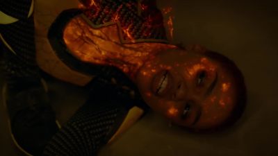 [Lightning grunting] - Black Lightning