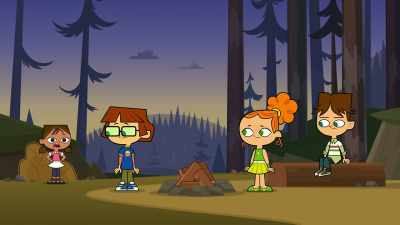 (Lightning strikes)
All: (Cheer) - Total DramaRama