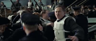 Why are the boats being launched half fullNot now Mr AndrewsThere look 20 or so in a boat built for 65And I saw one boat with only 12 12Well we weren't sure of the weight Mr AndrewsThese boats may buckleRubbishThey were tested in Belfast with the weight - Titanic